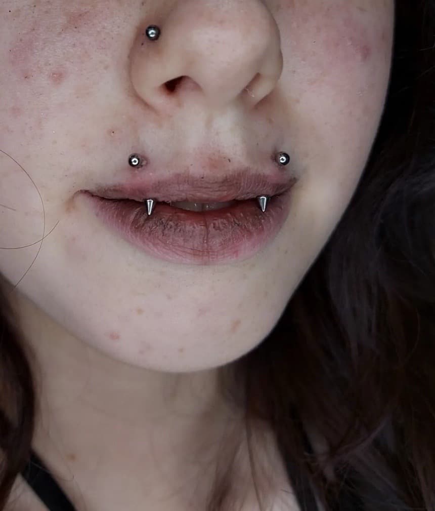 piercings tattoo on Face by William_Samaras on TattMe
