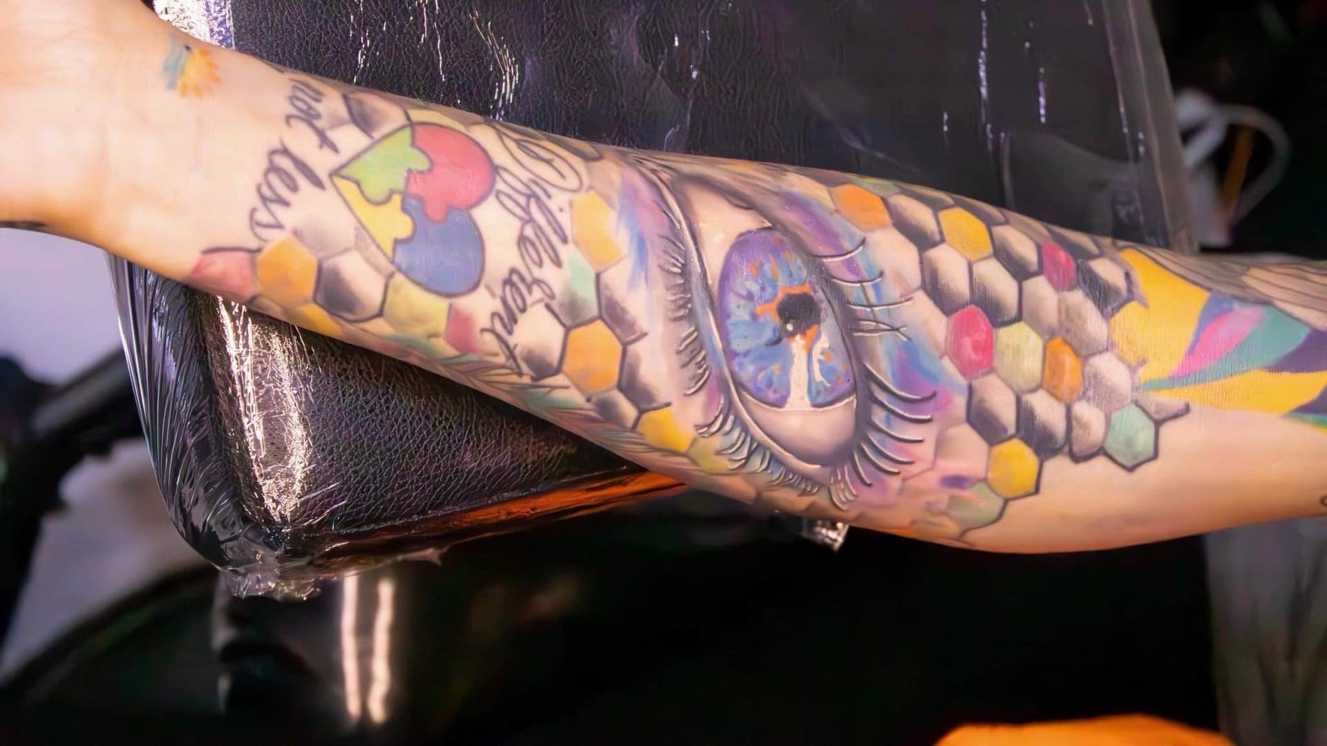 Color + Illustrative eye tattoo on Forearm by William_Samaras on TattMe