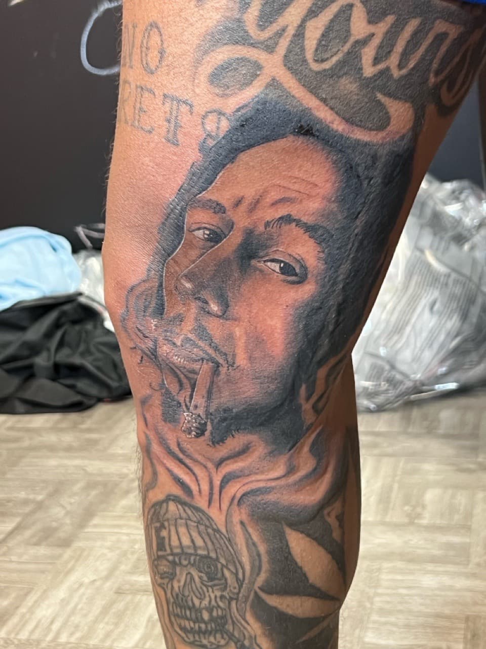 Black & Grey + Realism man tattoo on Forearm by Money_Ink_Tattoos on TattMe