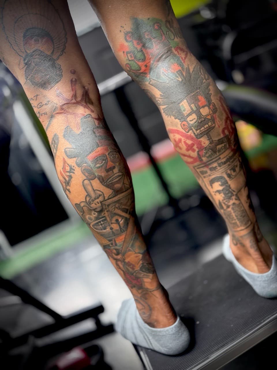 Illustrative + New School robot tattoo on Full Leg Sleeve by Juggin_Ink_Studios on TattMe