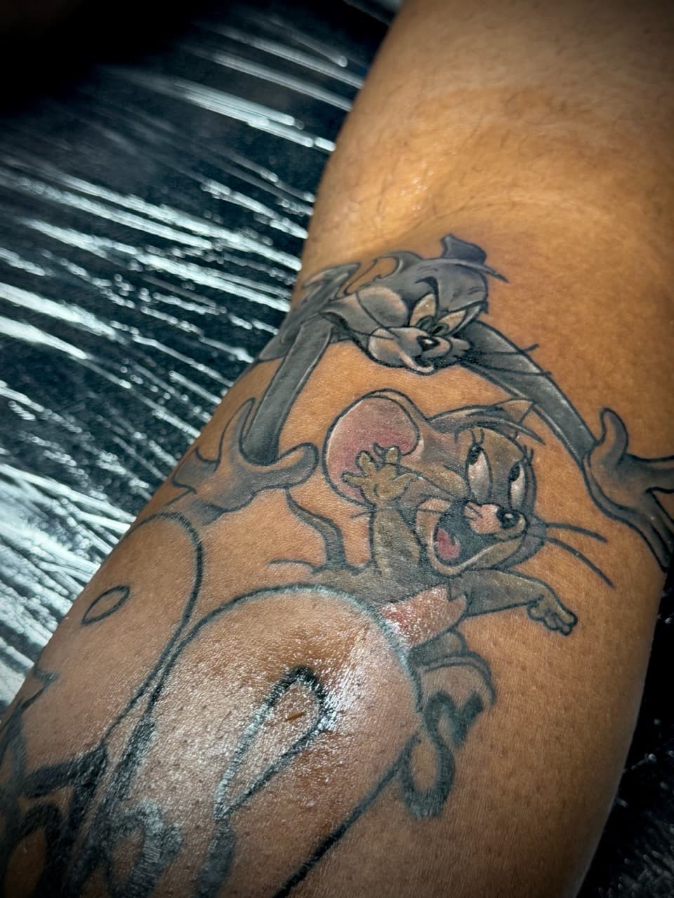 Cartoon + Pop Culture tom and jerry tattoo on Forearm by Juggin_Ink_Studios on TattMe