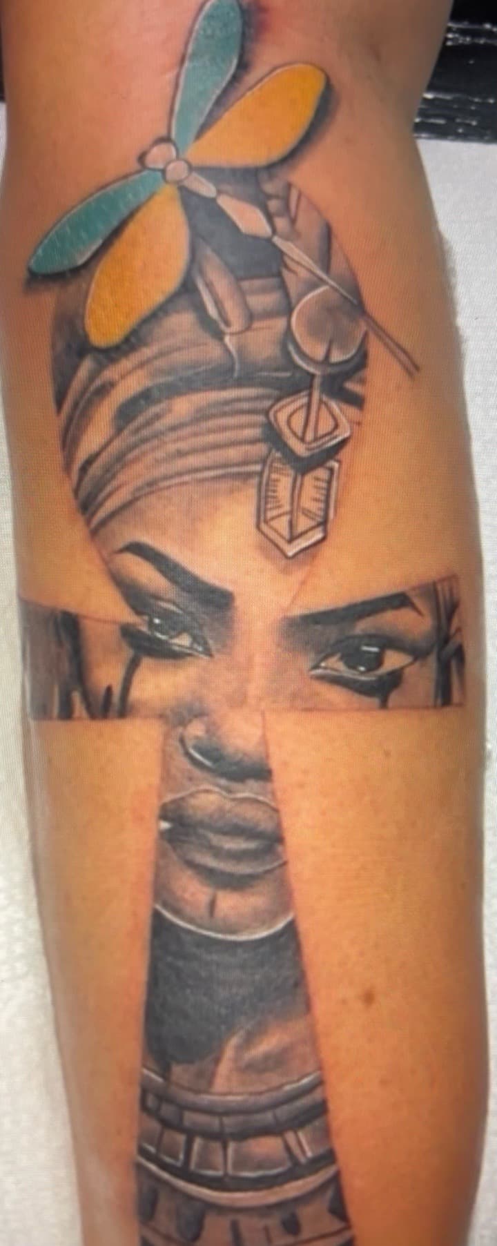 Black & Grey + Realism woman tattoo on Upper Arm by Ink_Mob_Studios on TattMe