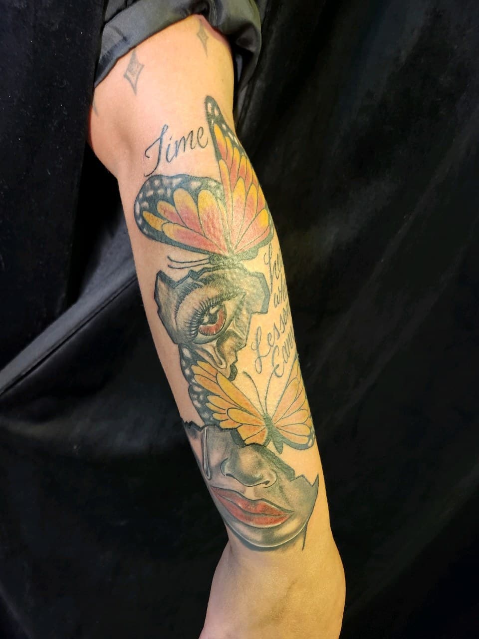 Color + Realism butterflies tattoo on Forearm by Inkytat2z on TattMe