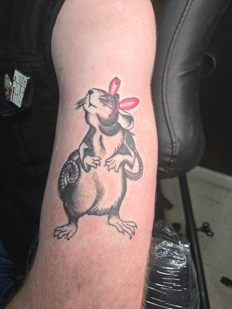 Black & Grey + Illustrative rat tattoo on Forearm by Inkytat2z on TattMe