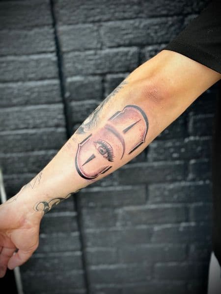 Black & Grey + Illustrative eye tattoo on Forearm by Lalo_Ink_Tattoo on TattMe