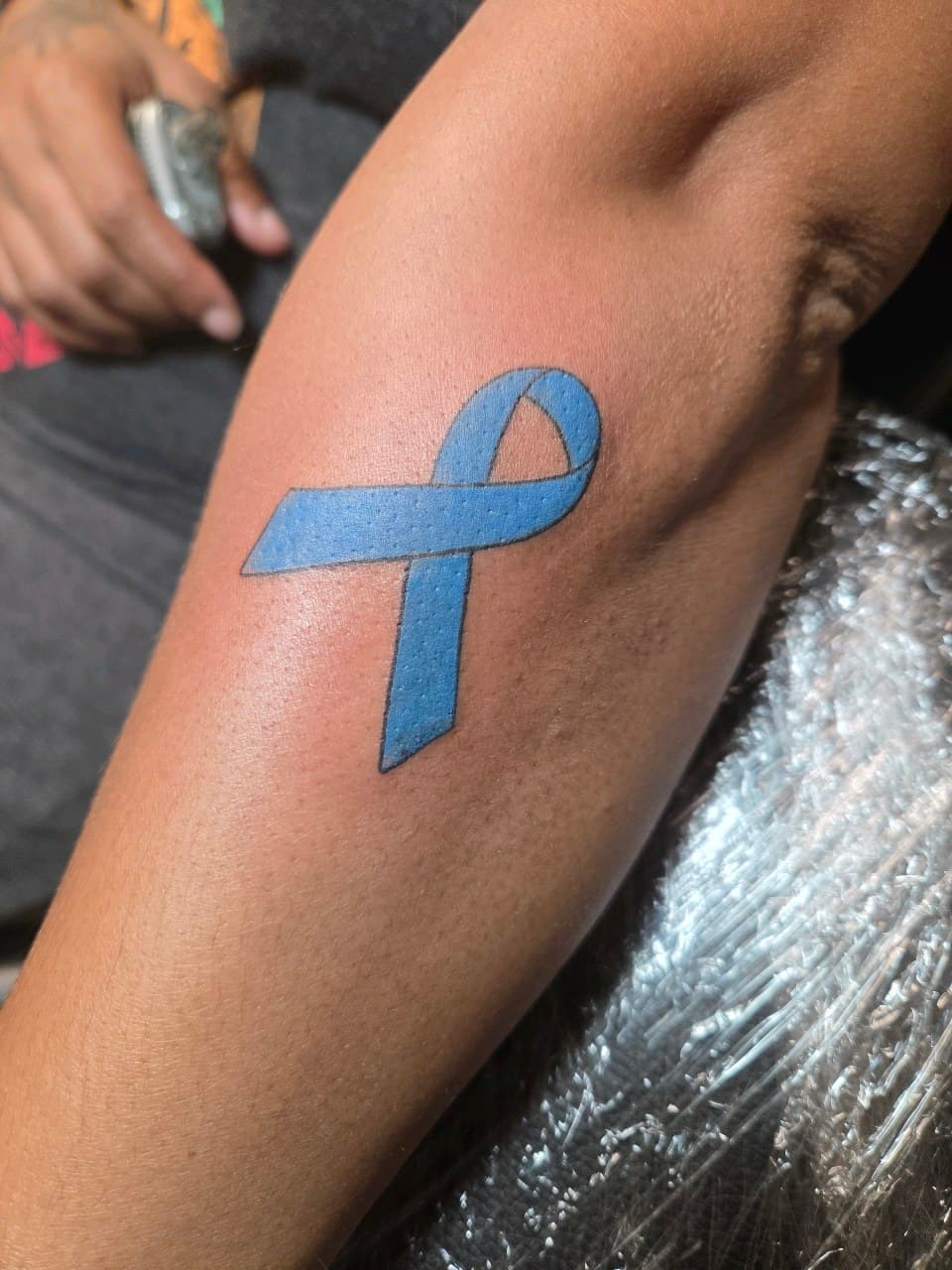 Color + Illustrative ribbon tattoo on Upper Arm by 2nd_Circle_Tattoo_Co on TattMe