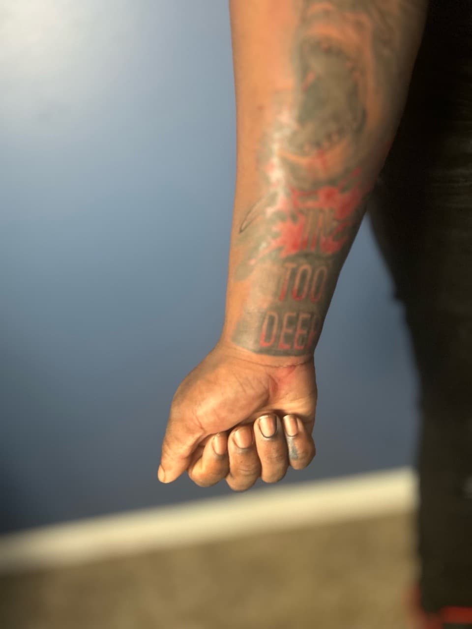 Lettering + Color forearm tattoo on Forearm by 32_Incc_STUDIOS_LLC. on TattMe