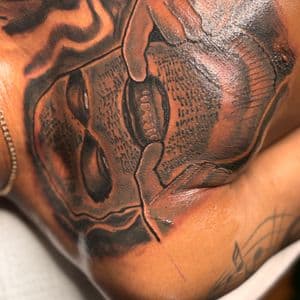 Black & Grey + Illustrative skull tattoo on Chest by 32_Incc_STUDIOS_LLC. on TattMe