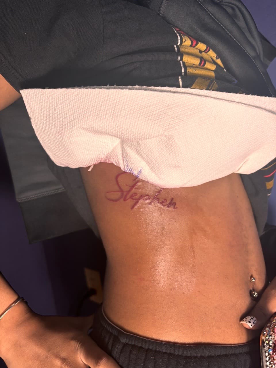 Lettering + Script name tattoo on Hip by 32_Incc_STUDIOS_LLC. on TattMe