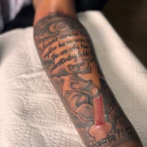 Black & Grey + Realism cross tattoo on Forearm by 32_Incc_STUDIOS_LLC. on TattMe