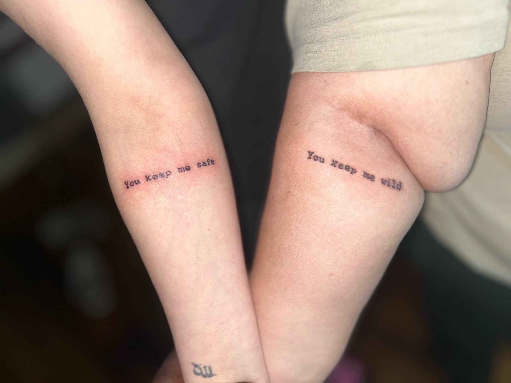 Lettering + Minimalist words tattoo on Forearm by 32_Incc_STUDIOS_LLC. on TattMe