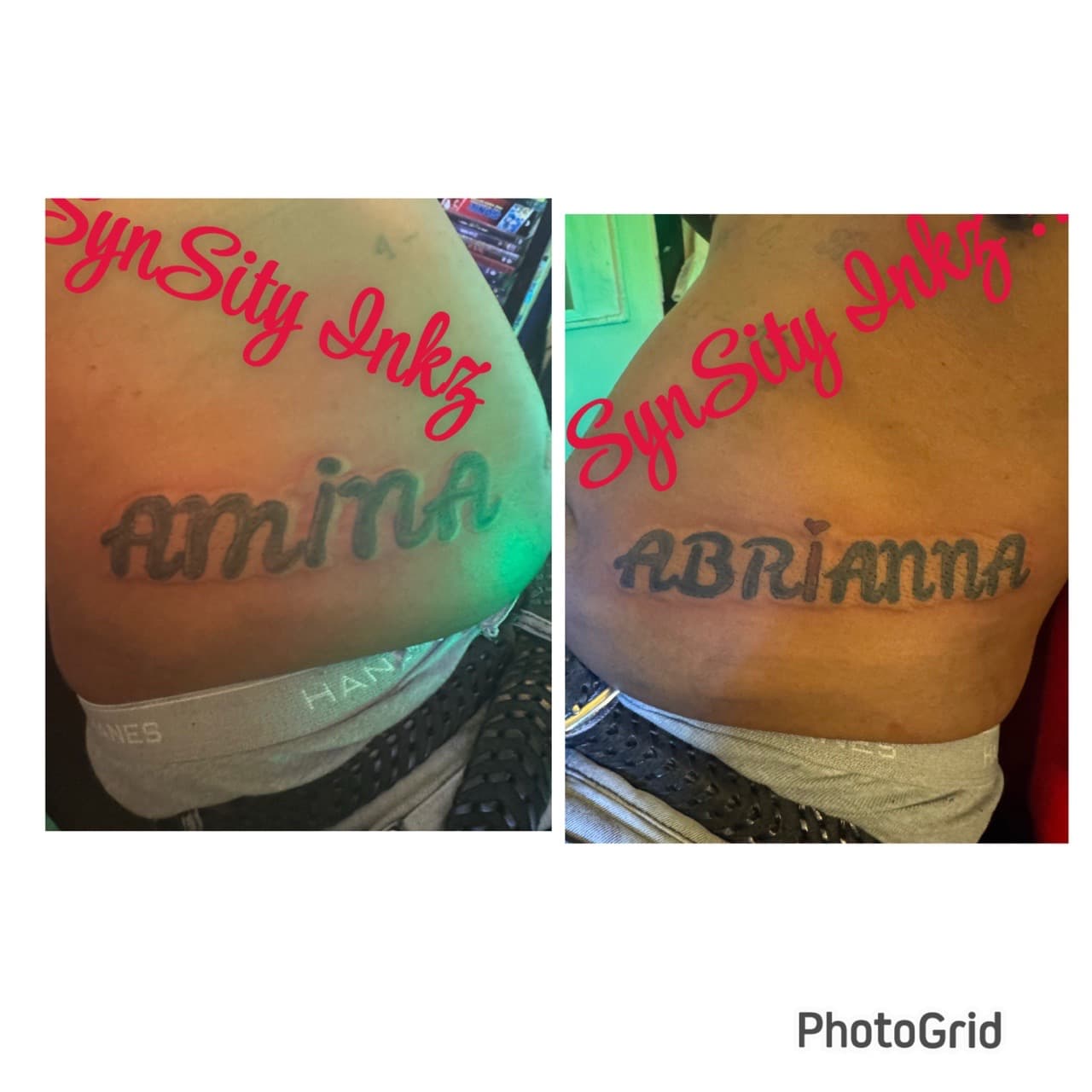 Lettering + Script names tattoo on Ribs by SynSity_Inkz on TattMe
