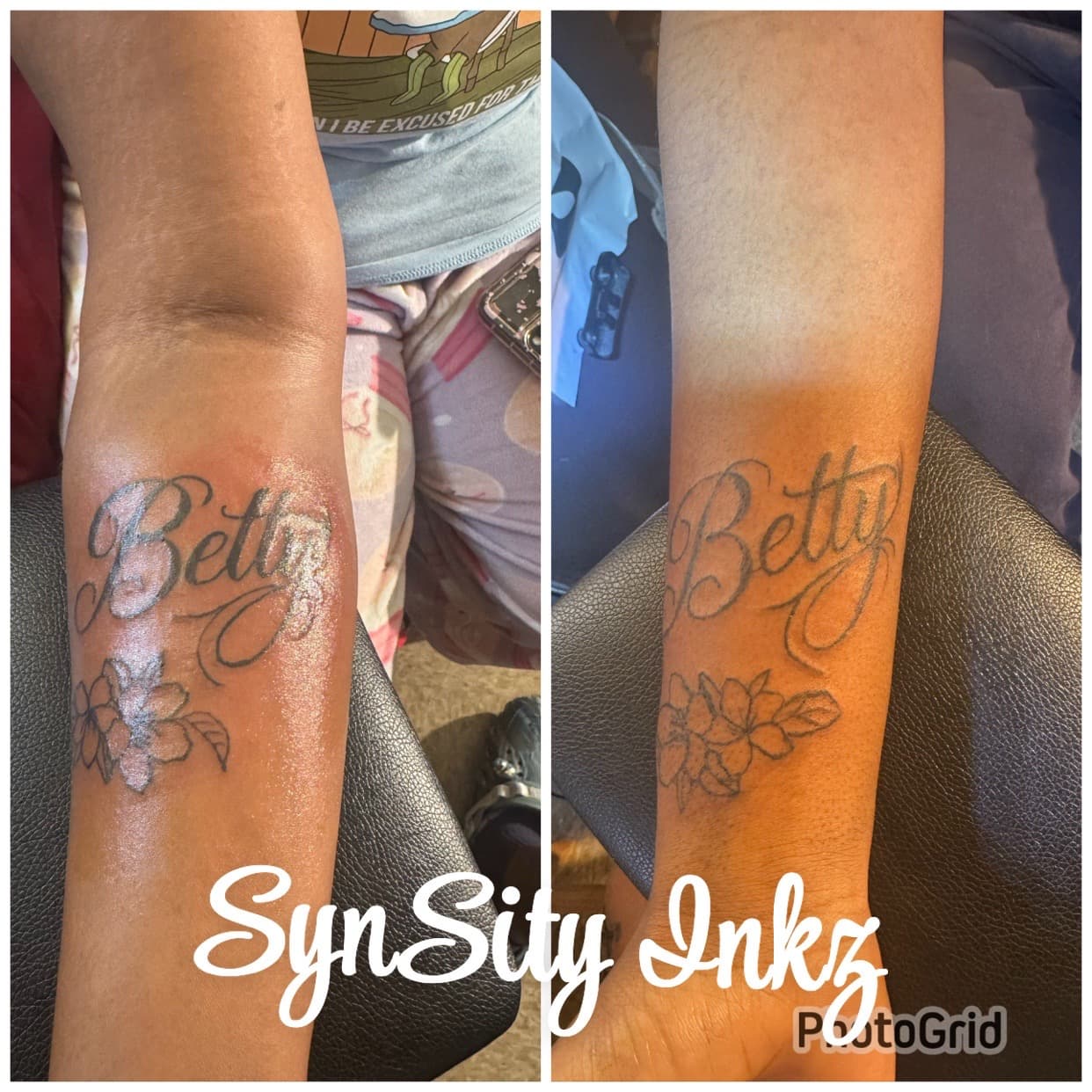Lettering + Script name tattoo on Forearm by SynSity_Inkz on TattMe