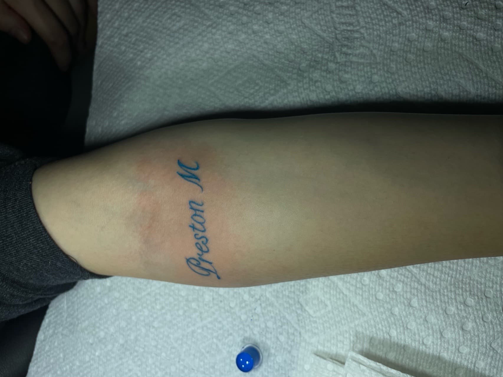 Lettering + Script name tattoo on Forearm by Pain_Ink on TattMe