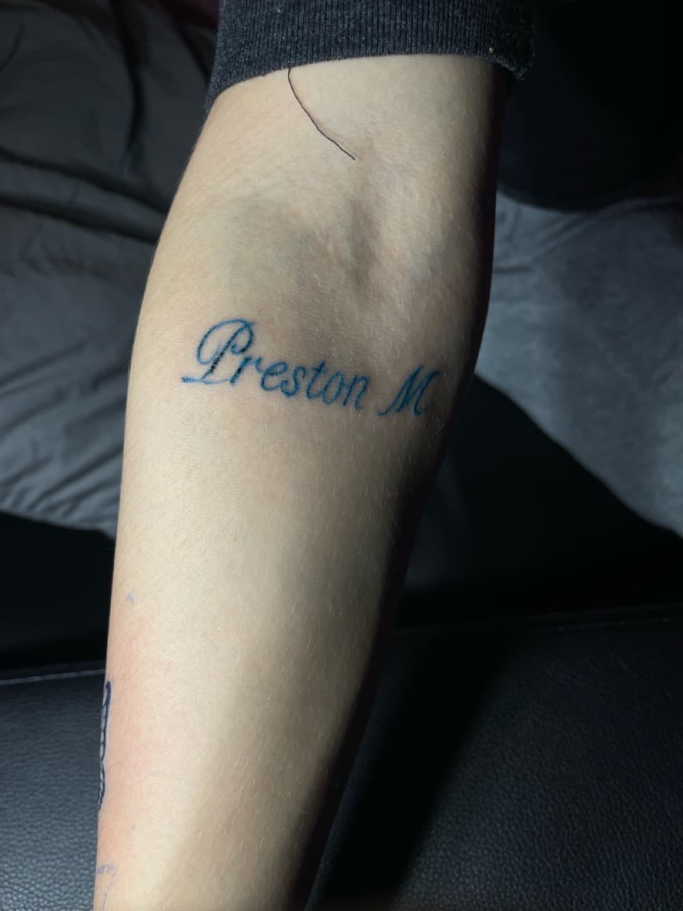 Lettering + Script name tattoo on Forearm by Pain_Ink on TattMe