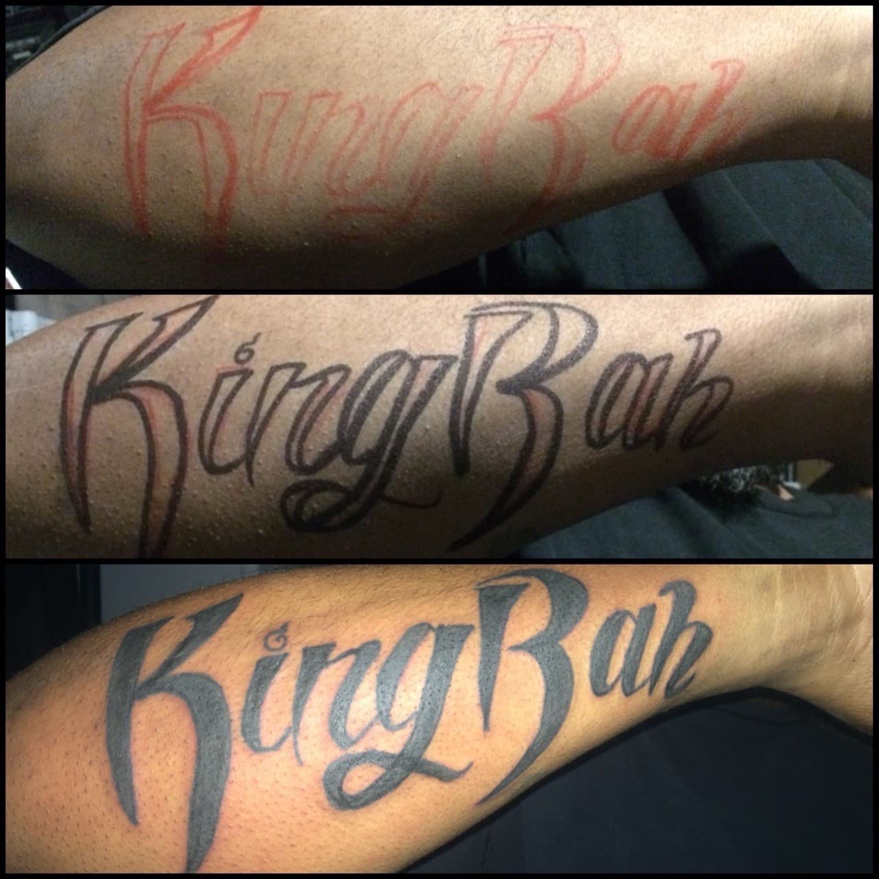 Lettering + Script name tattoo on Forearm by Tattsbygxd on TattMe