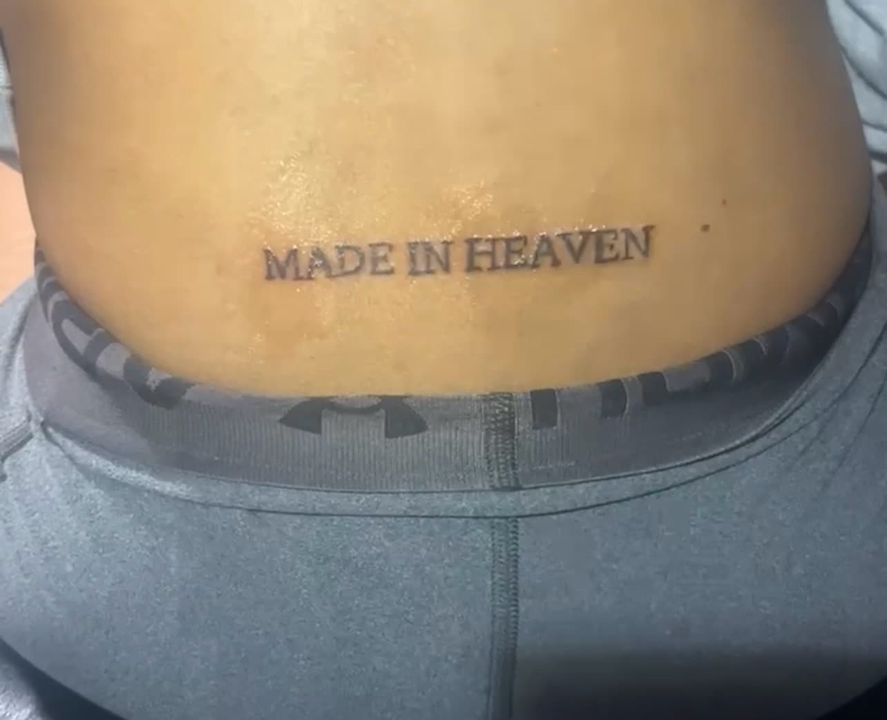 Lettering + Script words tattoo on Lower Back by inkedbyk on TattMe