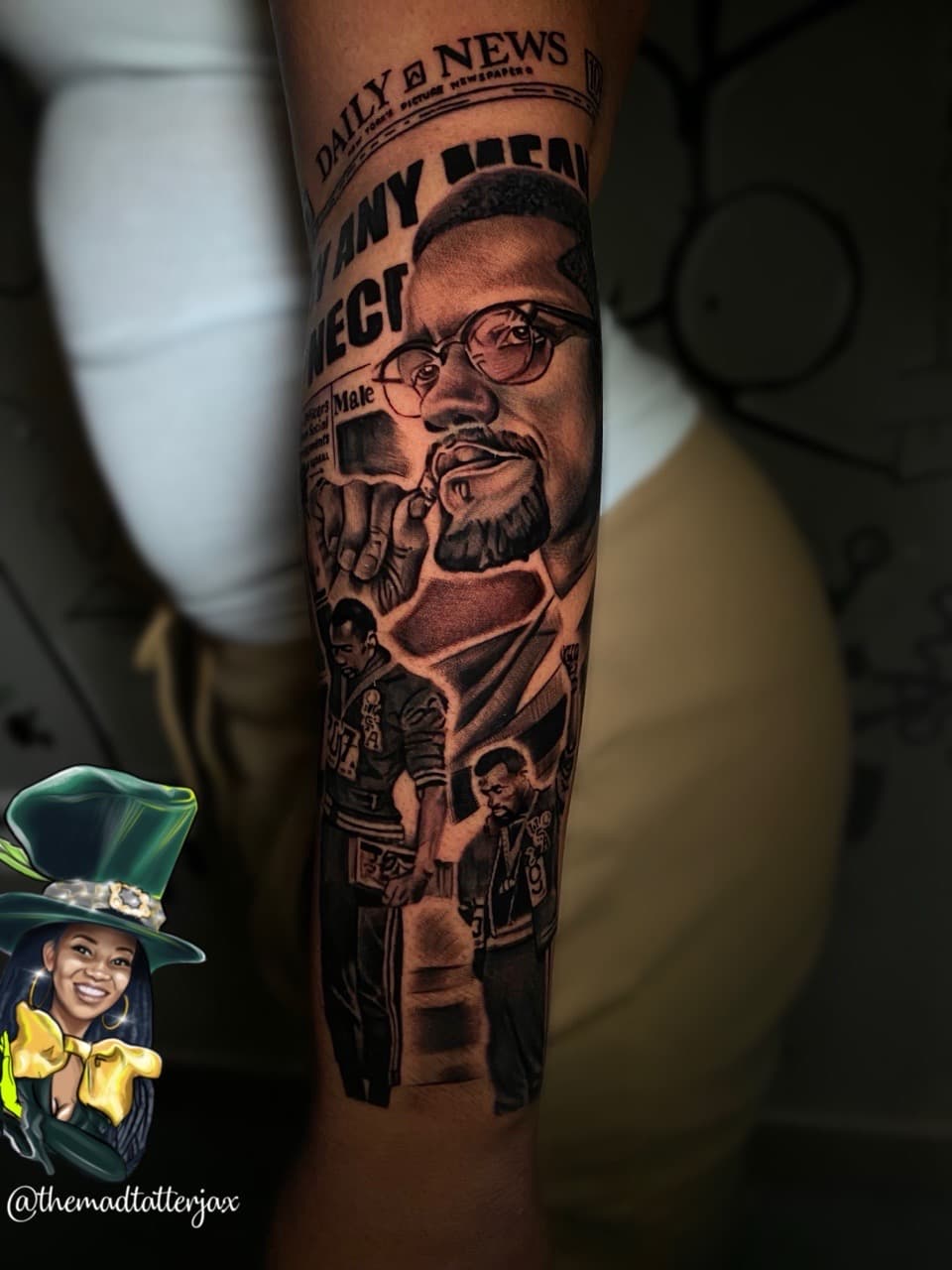 Realism + Black & Grey man tattoo on Forearm by TheMadTatter on TattMe