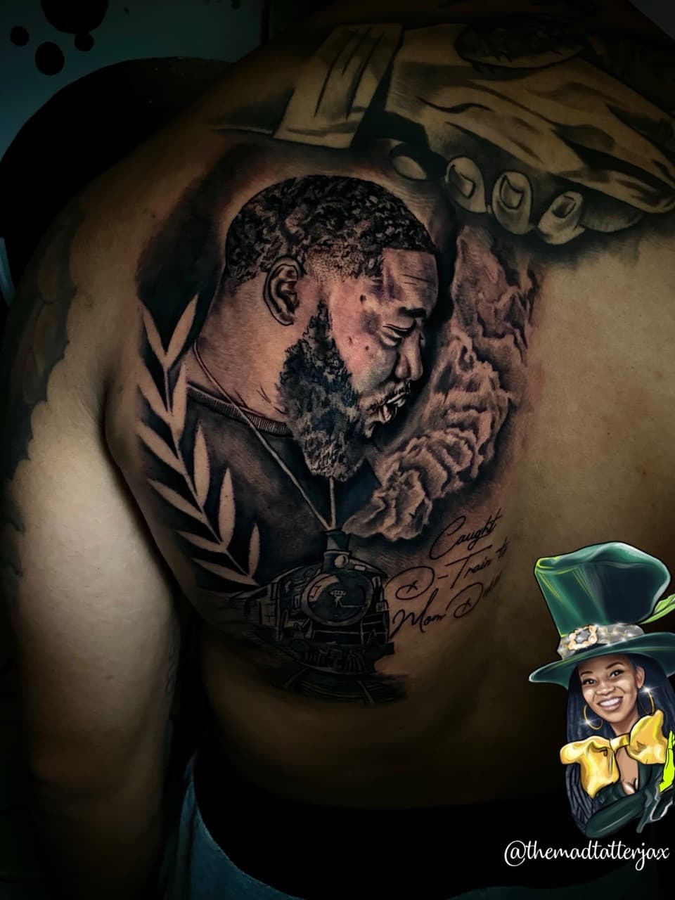 Black & Grey + Realism man tattoo on Upper Back by TheMadTatter on TattMe
