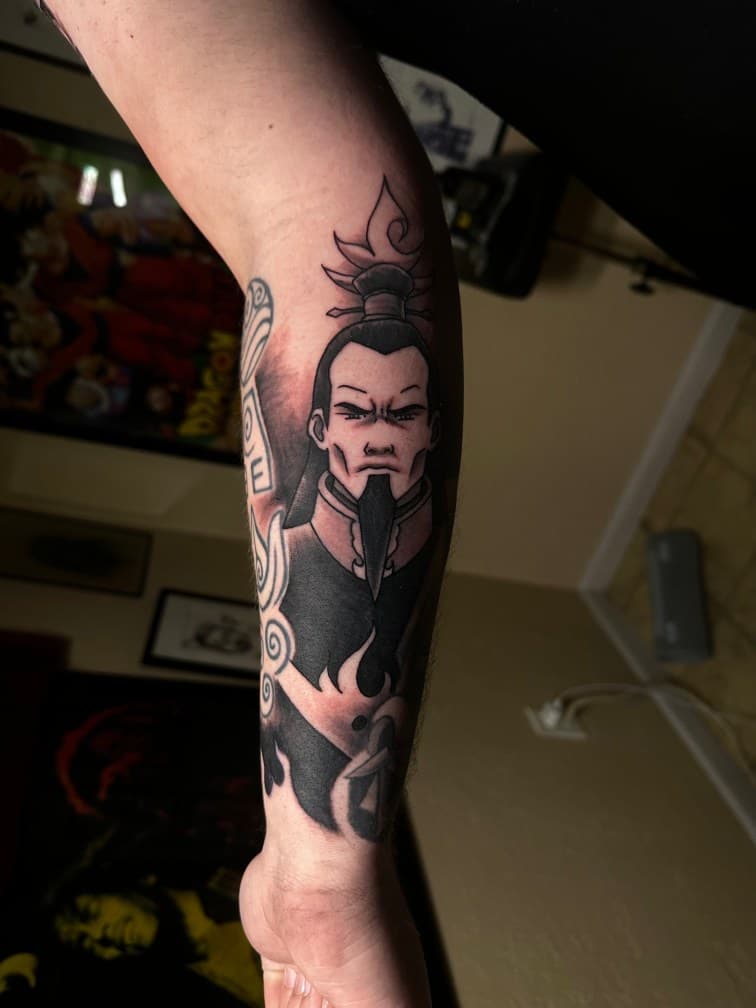 Black & Grey + Illustrative man tattoo on Forearm by Trevion on TattMe