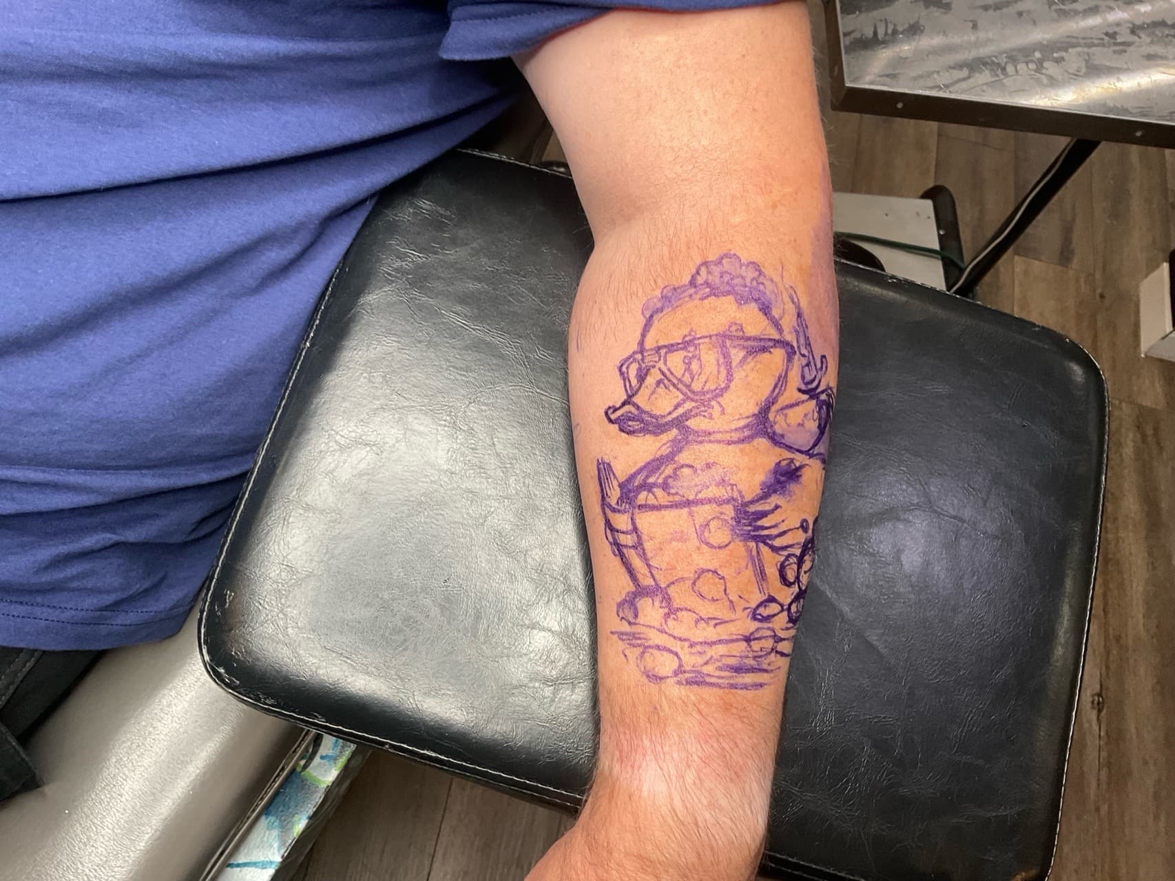 Cartoon duck tattoo on Forearm by Tattoos_By_Kev_TBK on TattMe