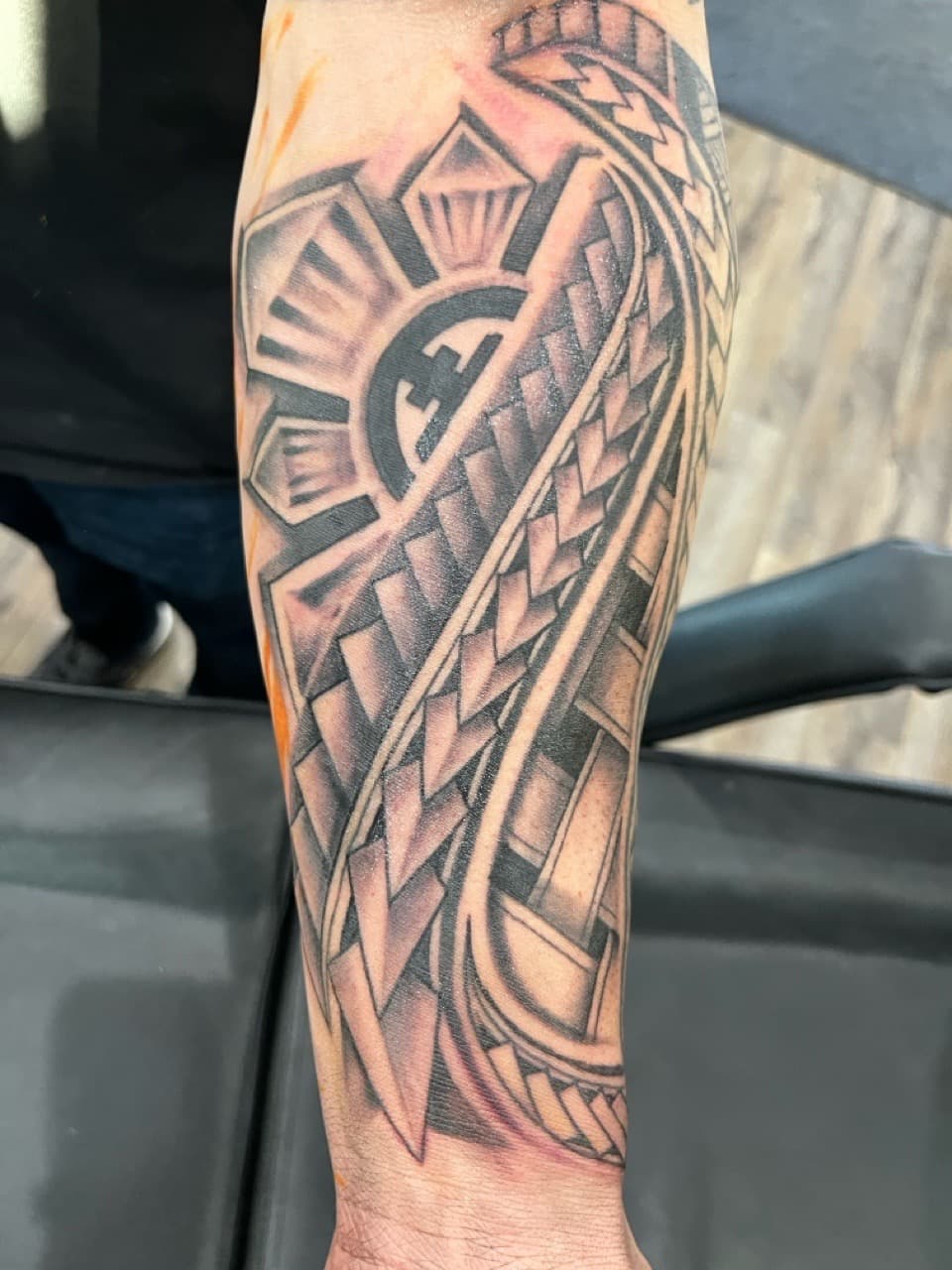 Polynesian + Black-work tribal patterns tattoo on Forearm by Tattoos_By_Kev_TBK on TattMe