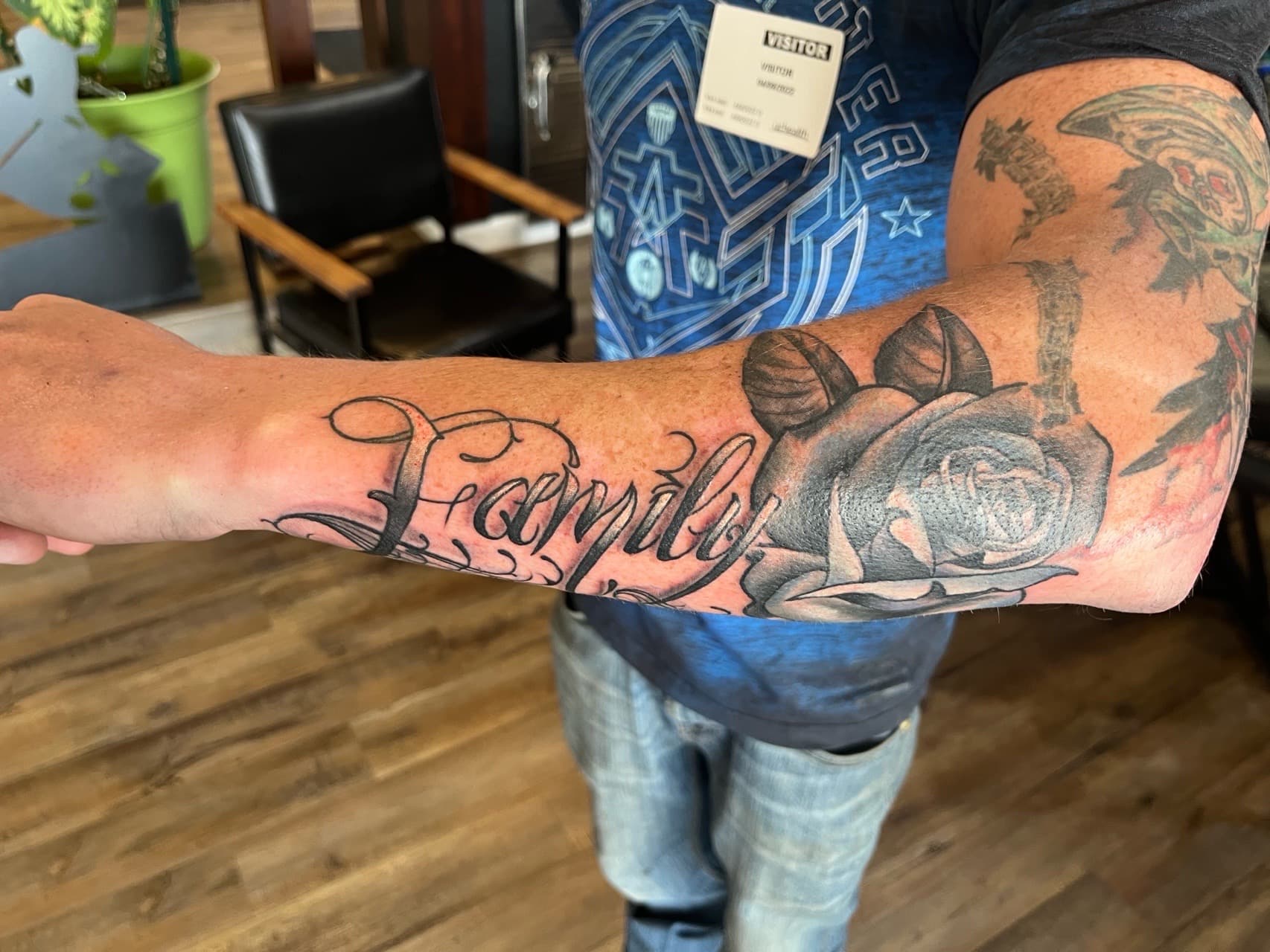 Lettering + Script family tattoo on Forearm by Tattoos_By_Kev_TBK on TattMe
