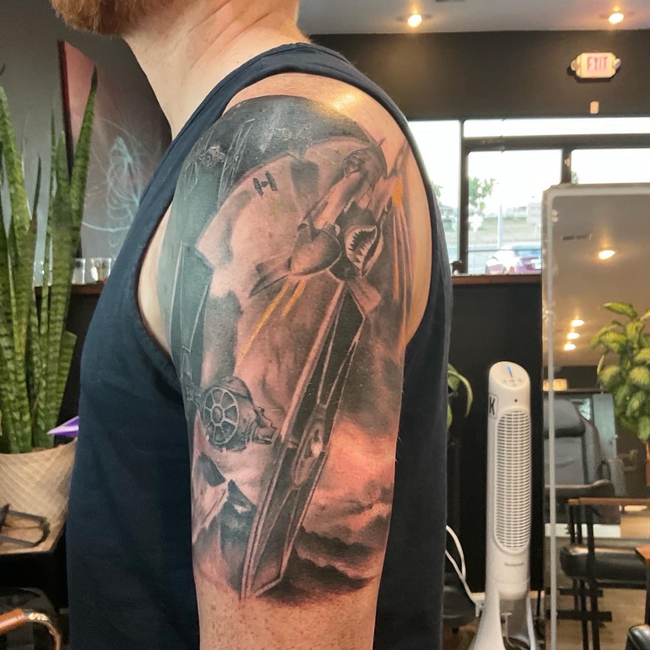 Black & Grey + Realism star wars tattoo on Upper Arm by Tattoos_By_Kev_TBK on TattMe