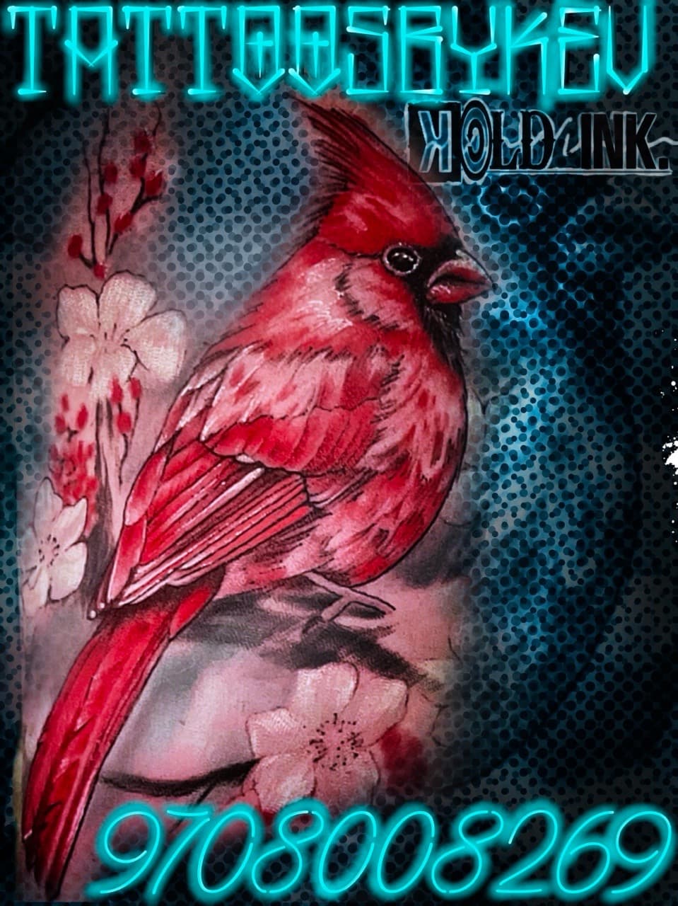 Illustrative + Color cardinal tattoo on Forearm by Tattoos_By_Kev_TBK on TattMe