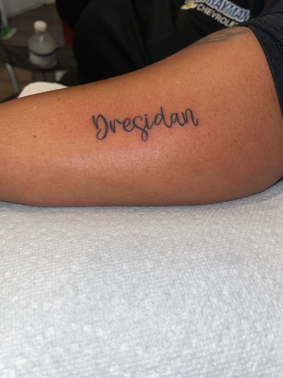Lettering + Script name tattoo on Forearm by Bizzarreink on TattMe