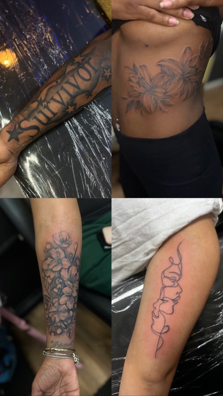 Lettering + Black & Grey survivor tattoo by Pooh_Ink on TattMe