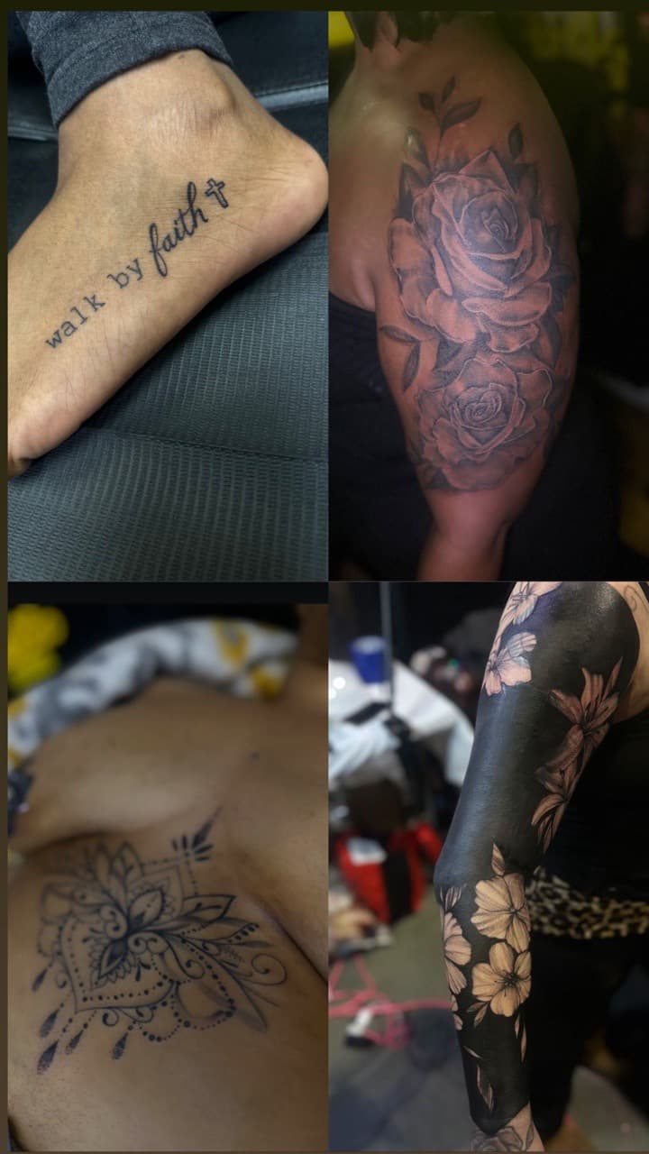 Lettering + Fine Line cross tattoo by Pooh_Ink on TattMe