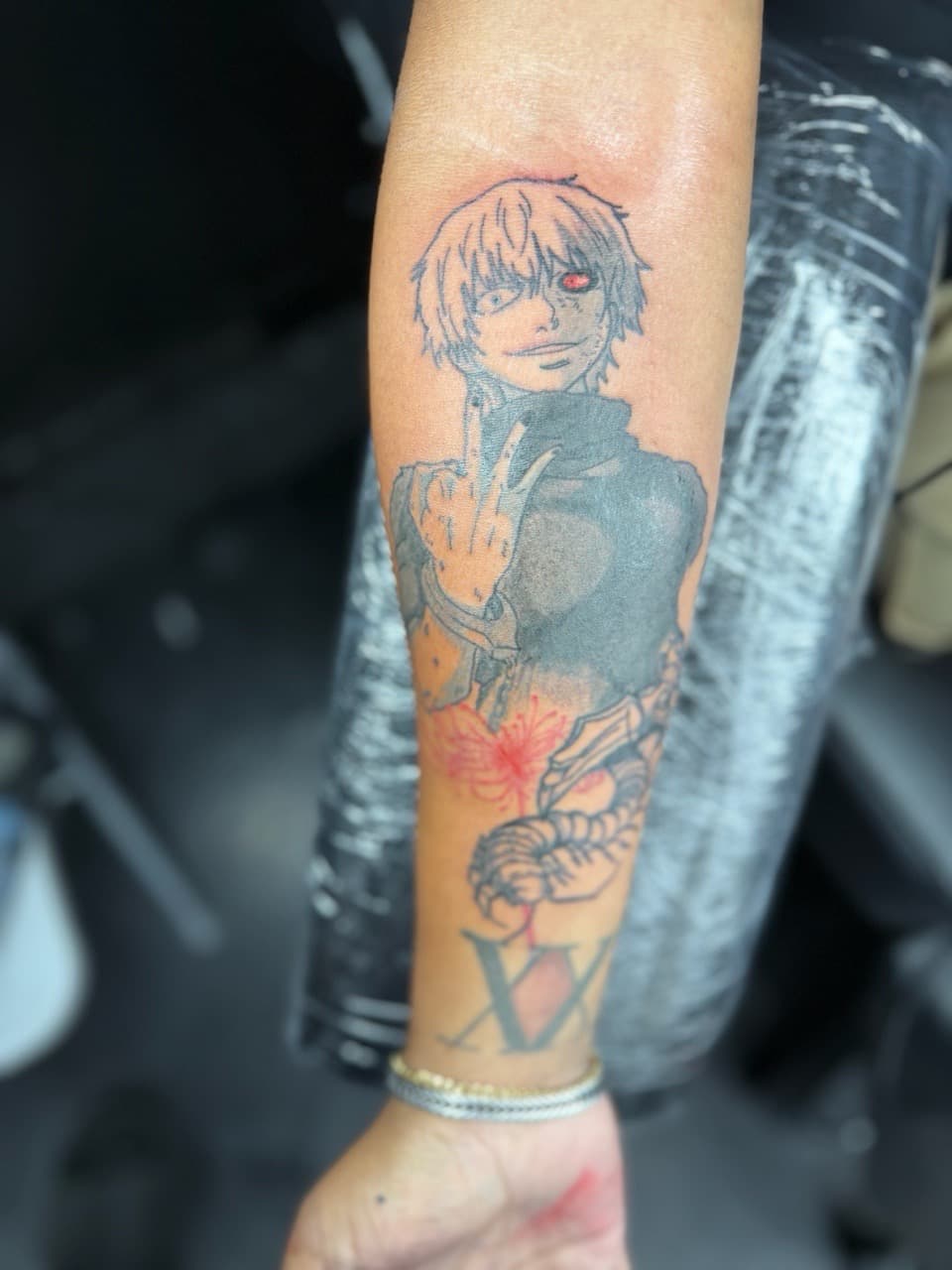 Anime + Pop Culture anime character tattoo on Forearm by Edwaun_Randall on TattMe