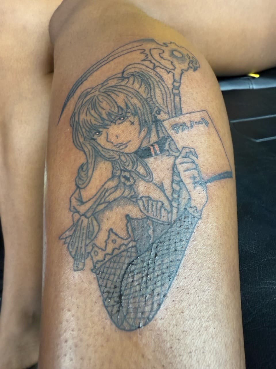 Anime + Illustrative woman tattoo on Upper Arm by Edwaun_Randall on TattMe
