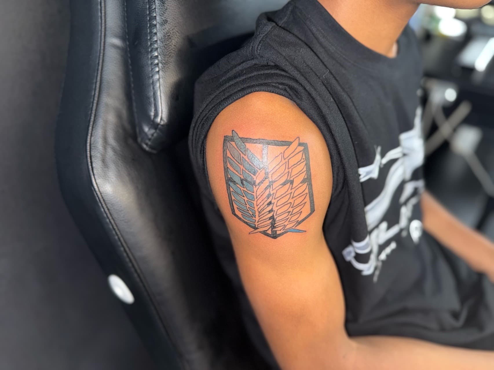 Anime + Pop Culture wings tattoo on Upper Arm by Edwaun_Randall on TattMe