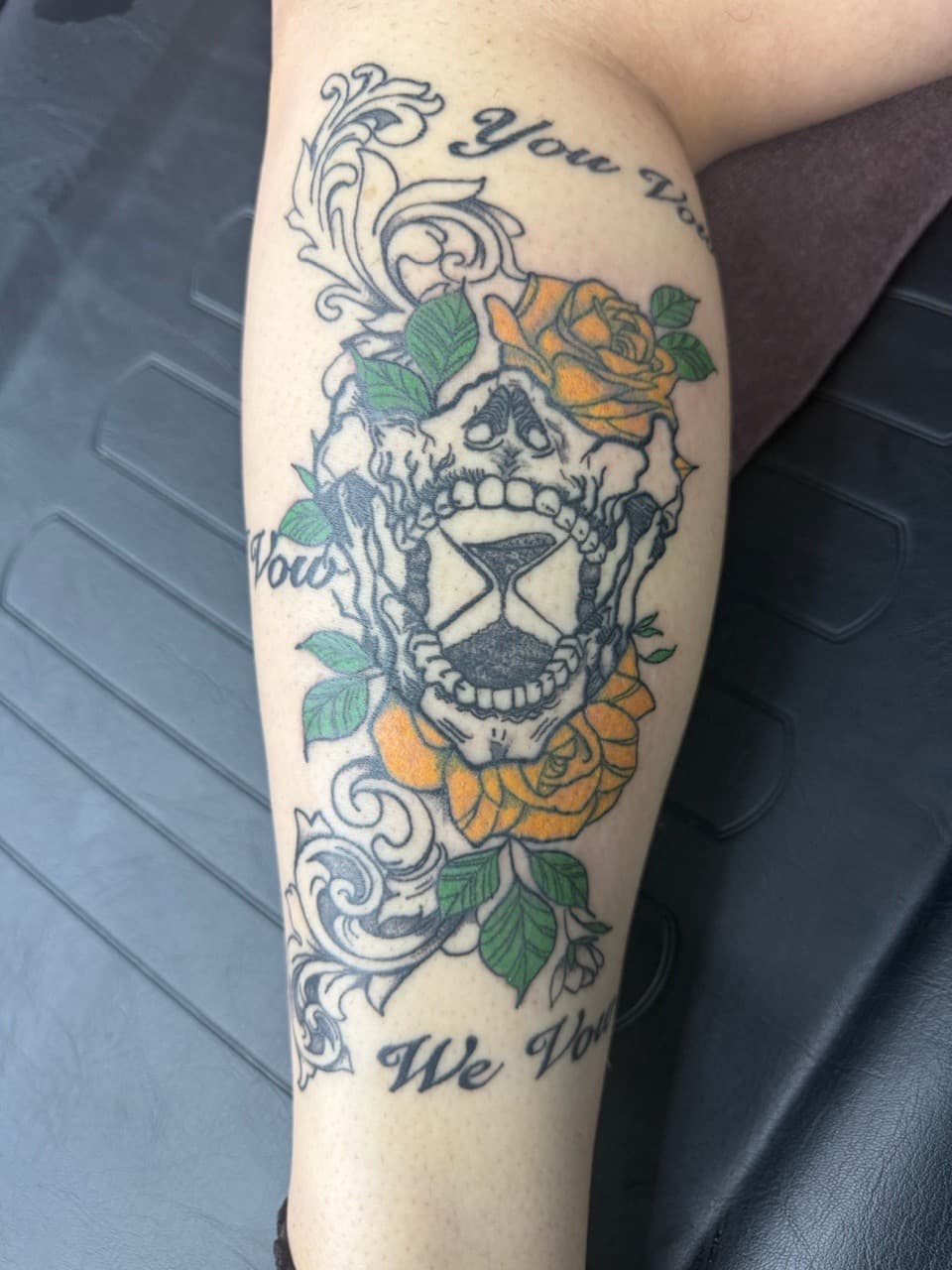 Neo-Traditional + Illustrative skull tattoo on Forearm by Edwaun_Randall on TattMe