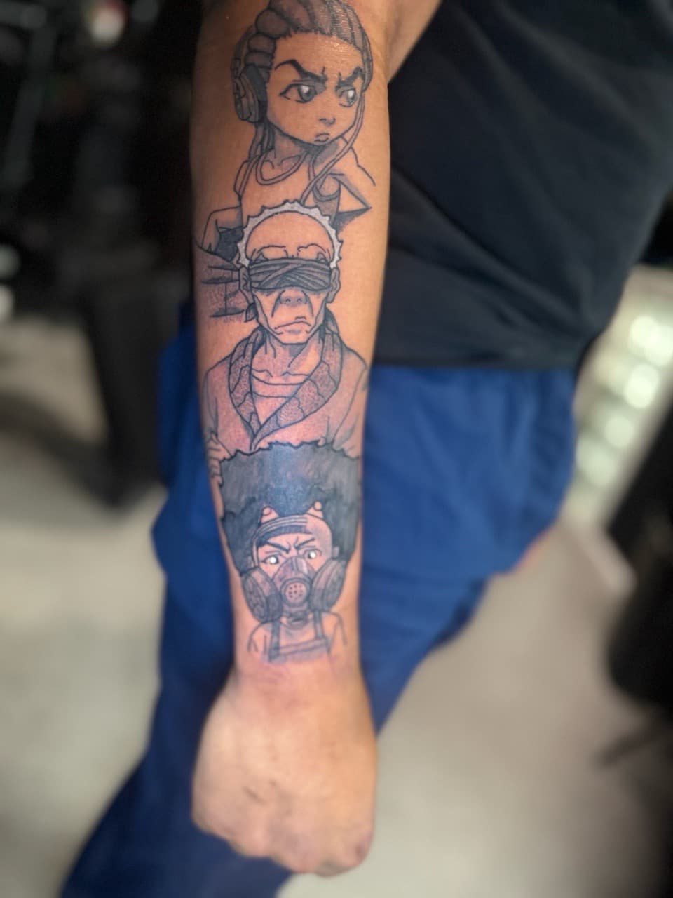 Anime + Cartoon boondocks tattoo on Forearm by Edwaun_Randall on TattMe