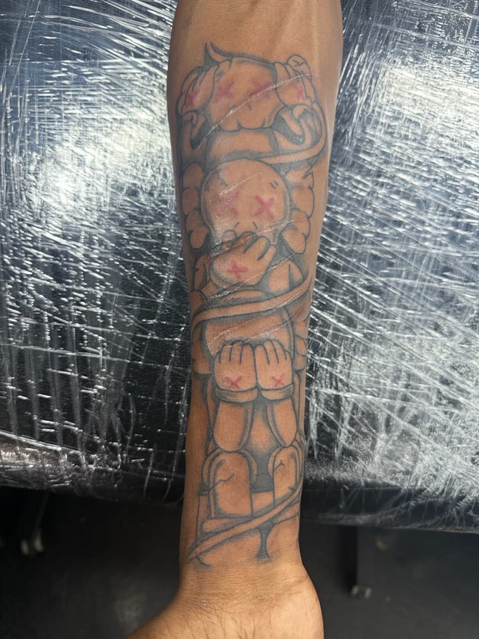 Black & Grey + Cartoon figures tattoo on Forearm by Edwaun_Randall on TattMe