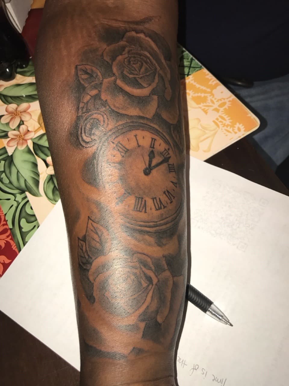 Black & Grey + Realism pocket watch tattoo on Forearm by Mafia_Ink on TattMe