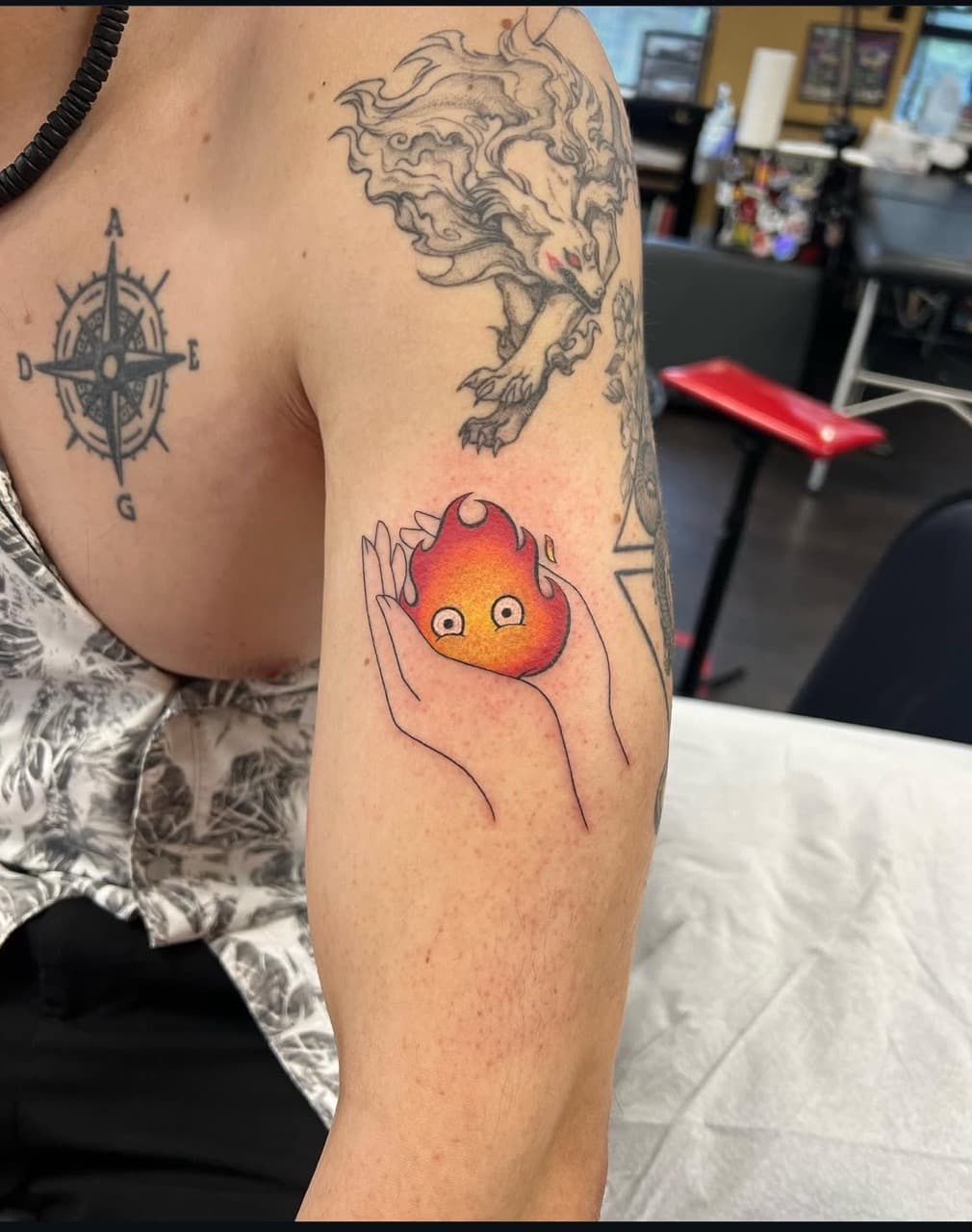 Anime + Illustrative fire tattoo on Forearm by abutattoo1 on TattMe