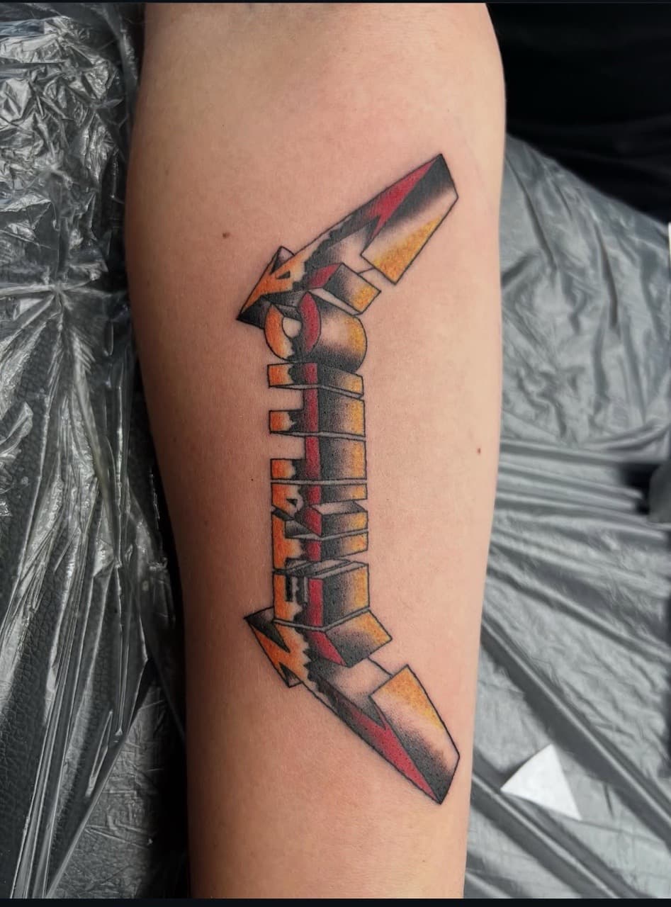 New School + Color metallica tattoo on Forearm by abutattoo1 on TattMe