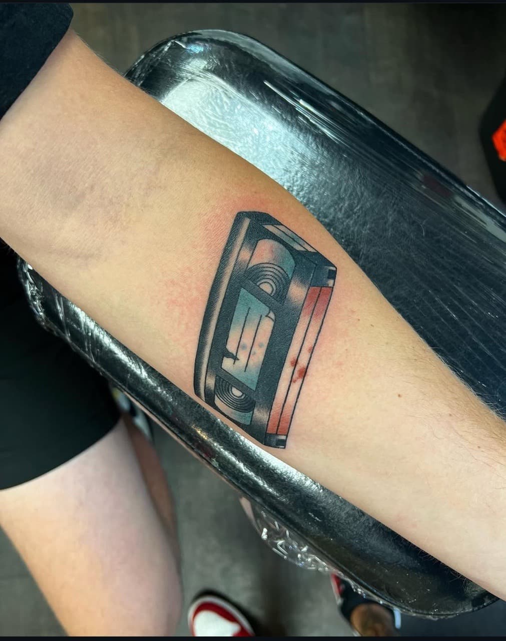Neo-Traditional + Color vhs tattoo on Forearm by abutattoo1 on TattMe