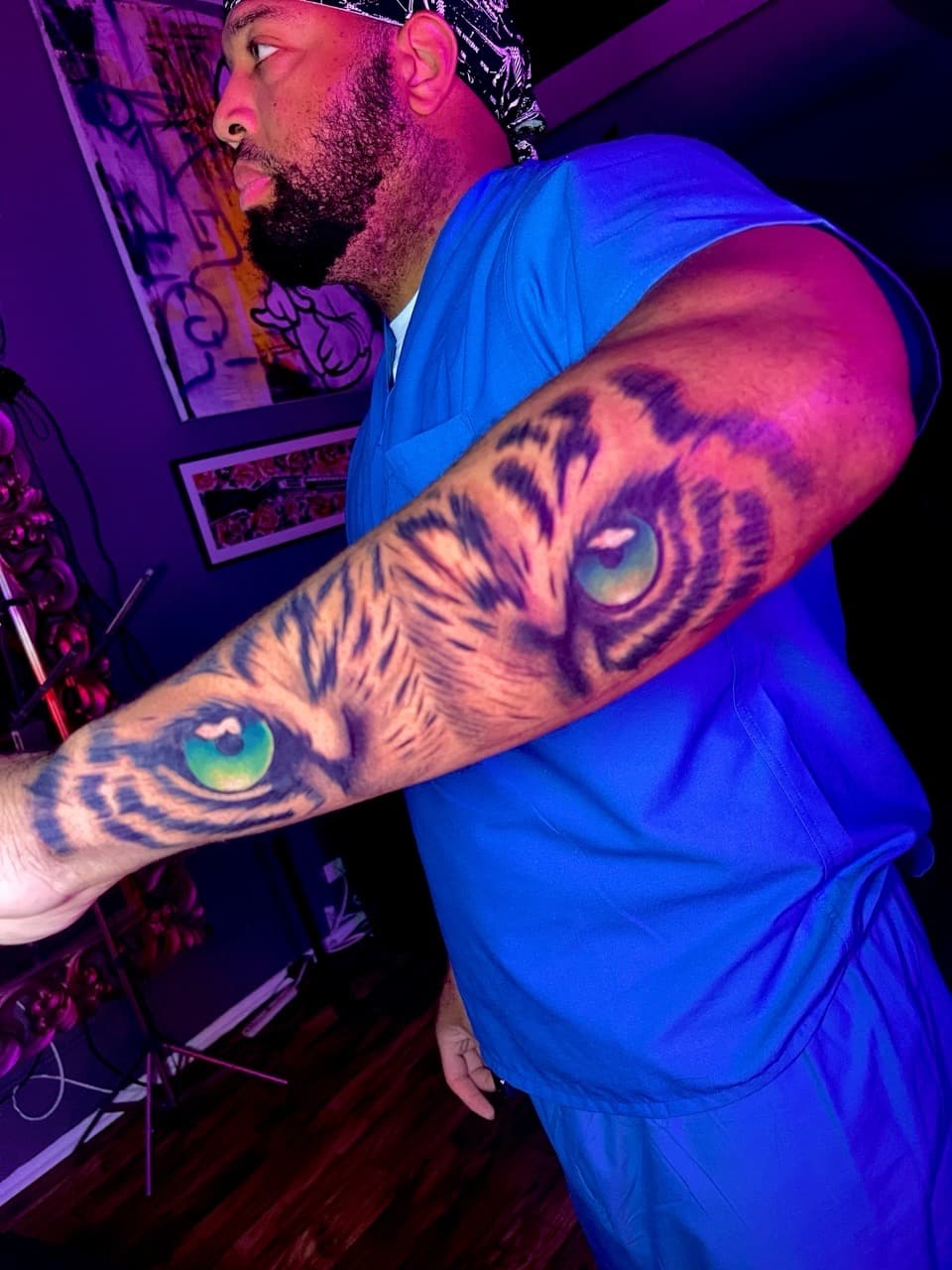 Realism + Color tiger tattoo on Forearm by Ria_Rabitt on TattMe