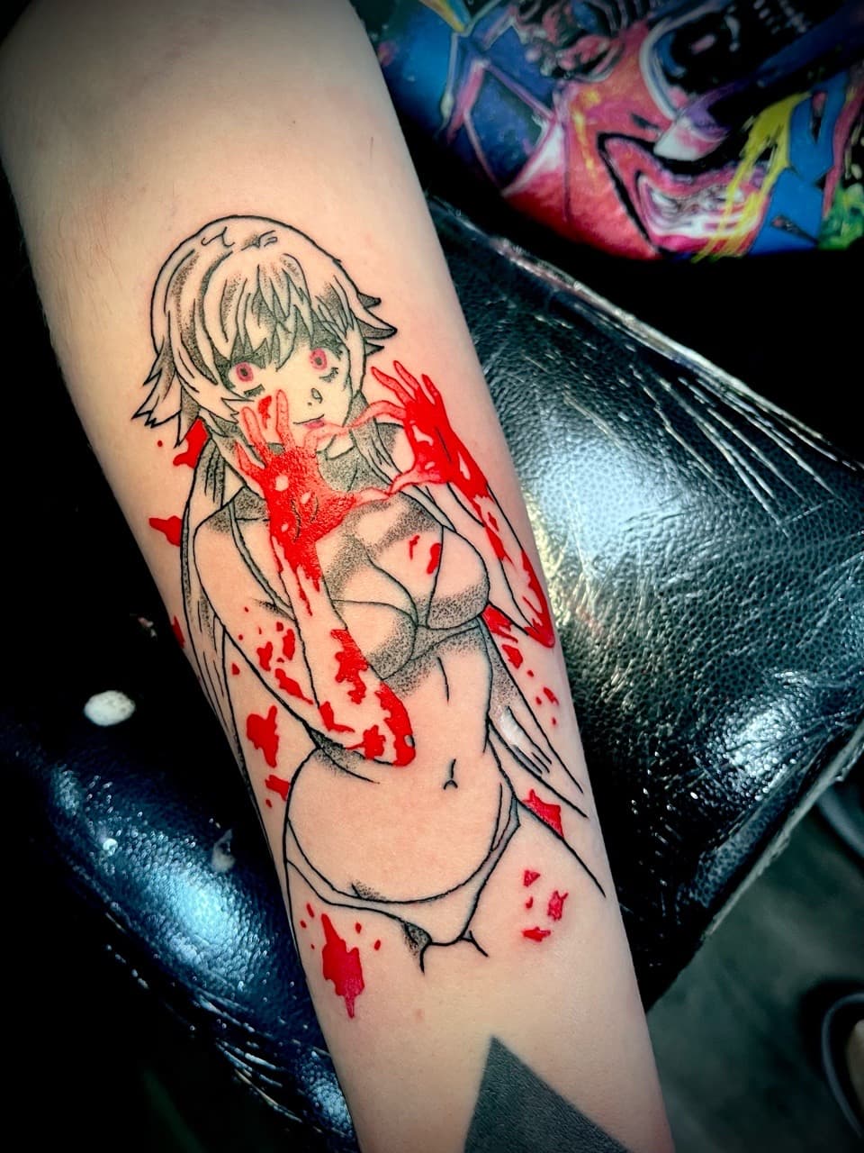 Anime + Black & Grey girl tattoo on Forearm by graypaint on TattMe