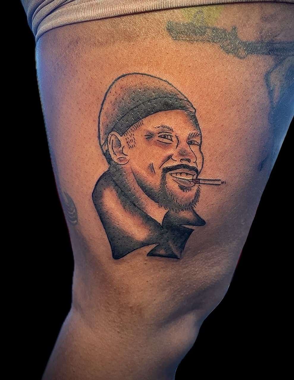 Black & Grey + Illustrative man tattoo on Upper Arm by graypaint on TattMe