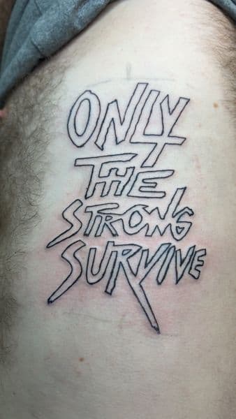 Lettering + Script letters tattoo on Side (Torso) by TattsByBoogzz on TattMe