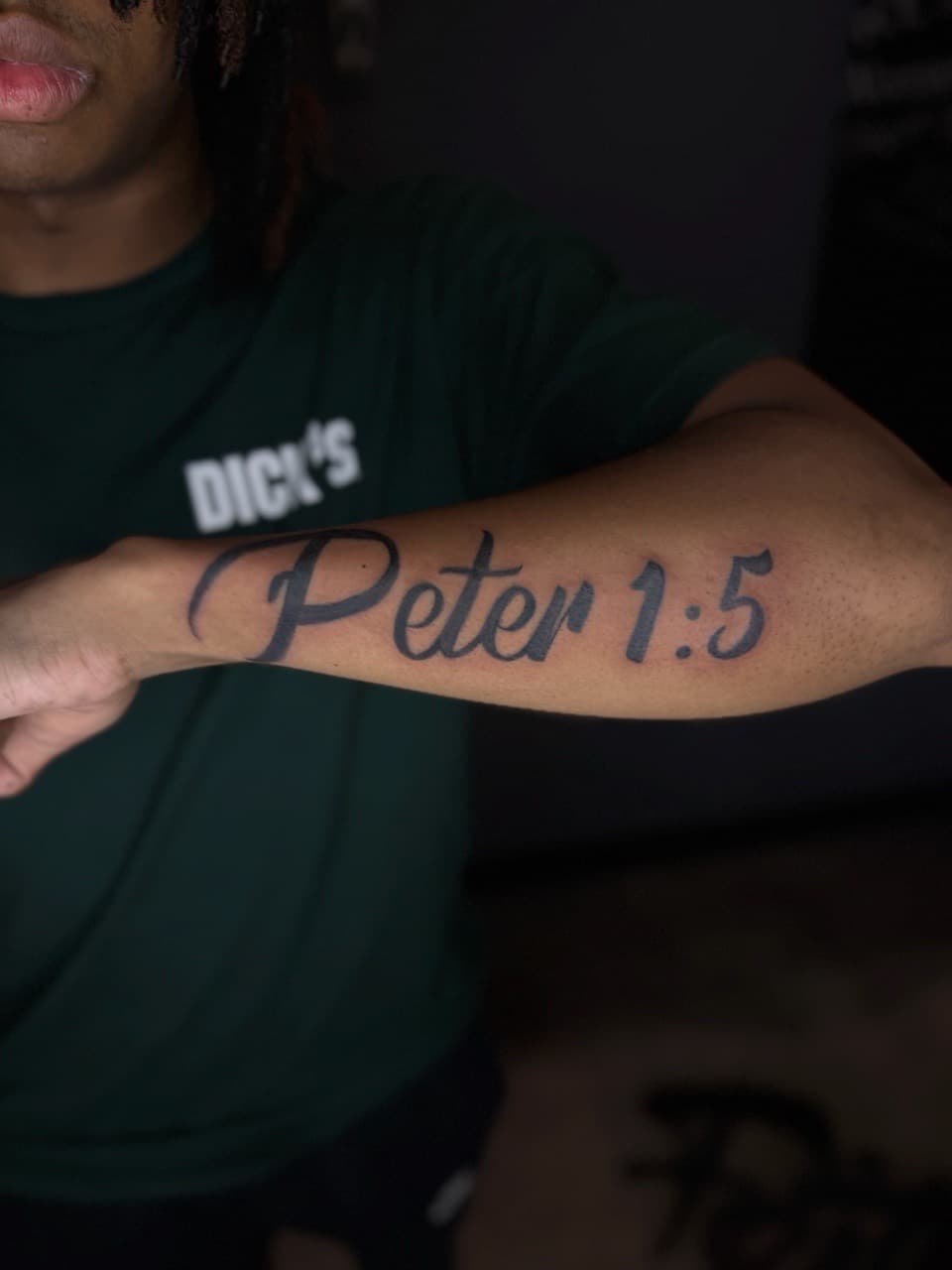Lettering + Script scripture tattoo on Forearm by Sketch_By_Lex on TattMe
