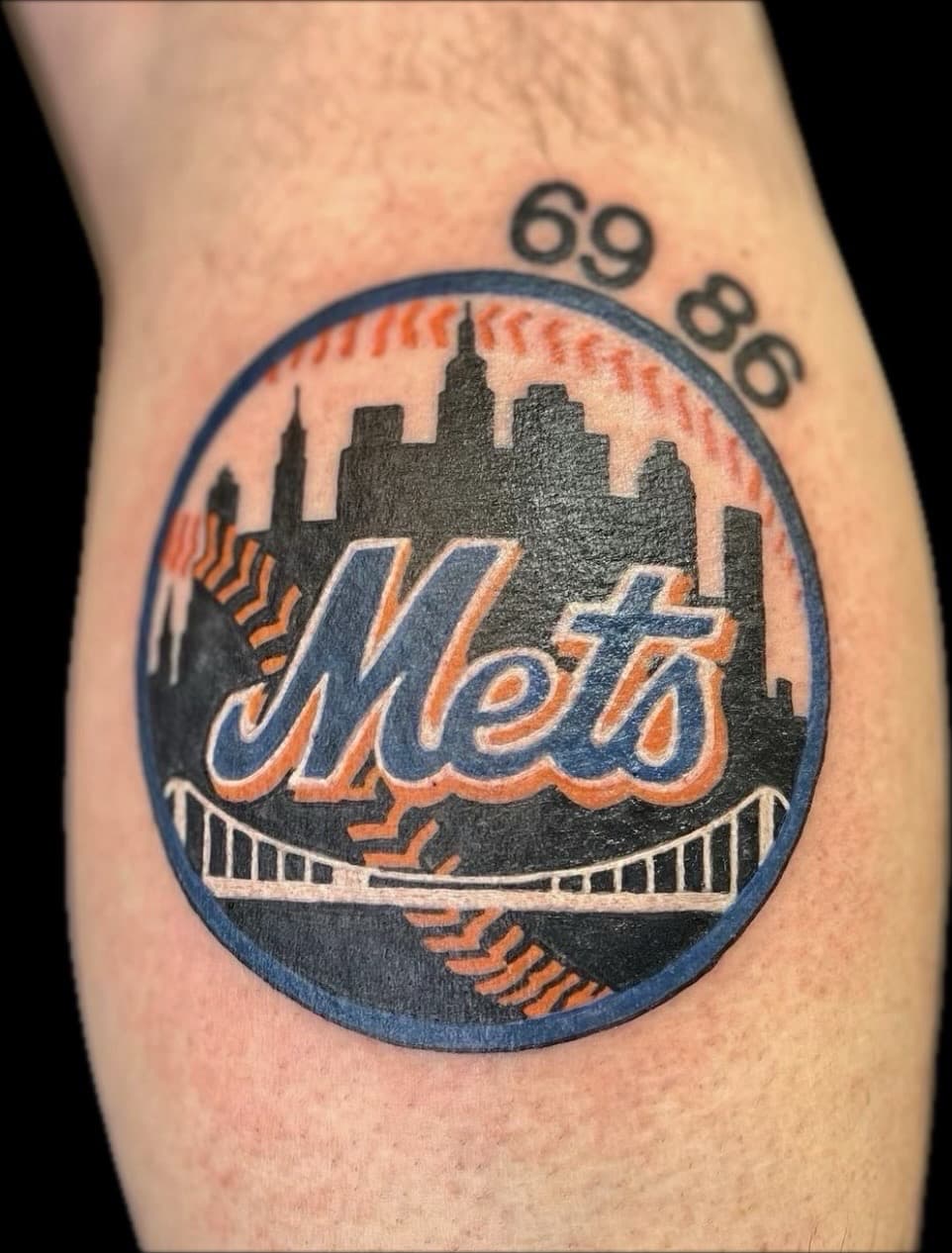 Pop Culture + Color mets tattoo on Calf by Carmela_Bella on TattMe