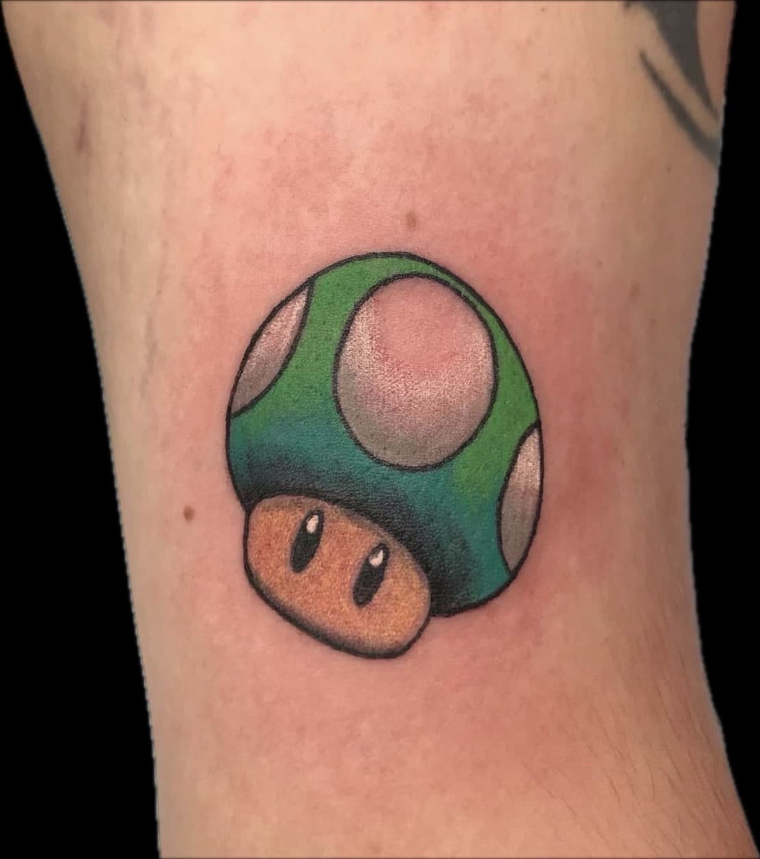 New School + Pop Culture mushroom tattoo on Upper Arm by Carmela_Bella on TattMe