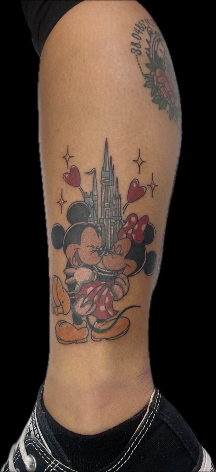 Pop Culture + Cartoon mickey mouse tattoo on Ankle by Carmela_Bella on TattMe